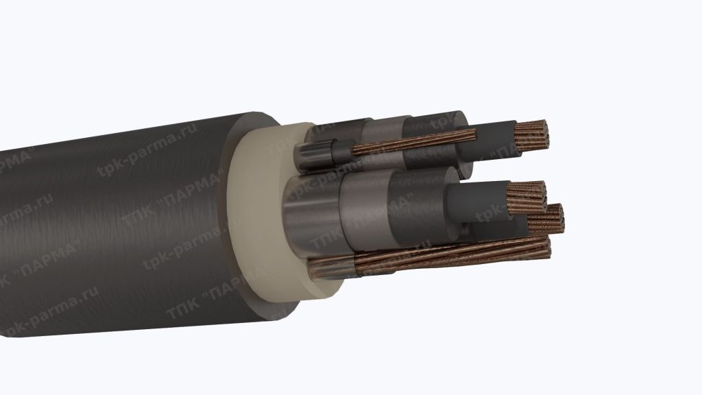 Фотография провода Кабель КГЭ-ХЛ 3х16+1х6,0+1х6,0 - 6кВ